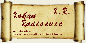 Kokan Radišević vizit kartica